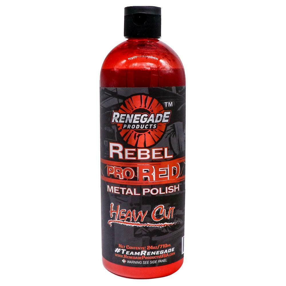 Renegade Rebel Pro Red Metal Polish Show Shine Heavy Cut Aluminum Stainless New