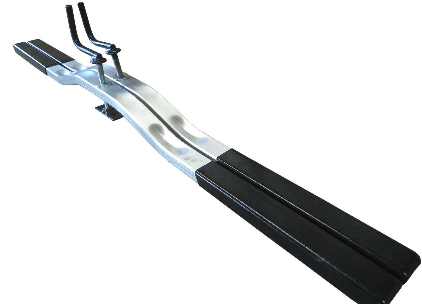 Snowmobile Ski (tie) Down Bars W/ Ski Bar Crank & Plate 1pr- Black