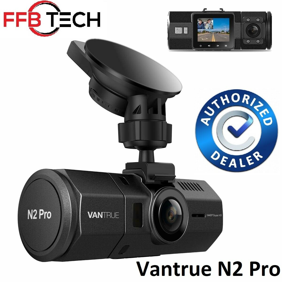 Vantrue N2 Pro-dual Dash Cam-infrared Night Vision 256gb Support-factory Sealed